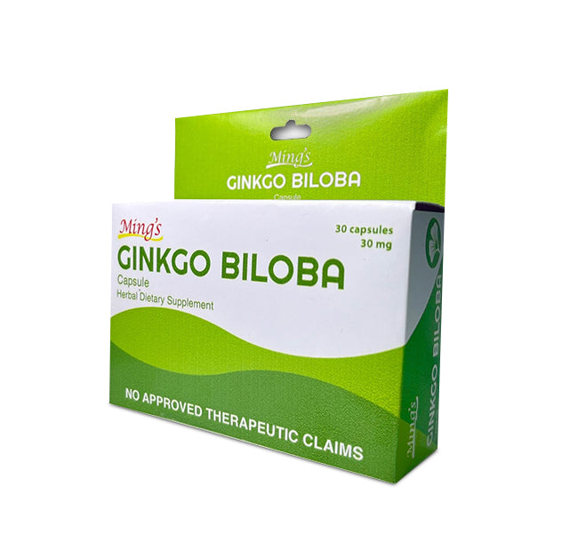 Ming’s Ginkgo Biloba Softgel Capsule 30mg