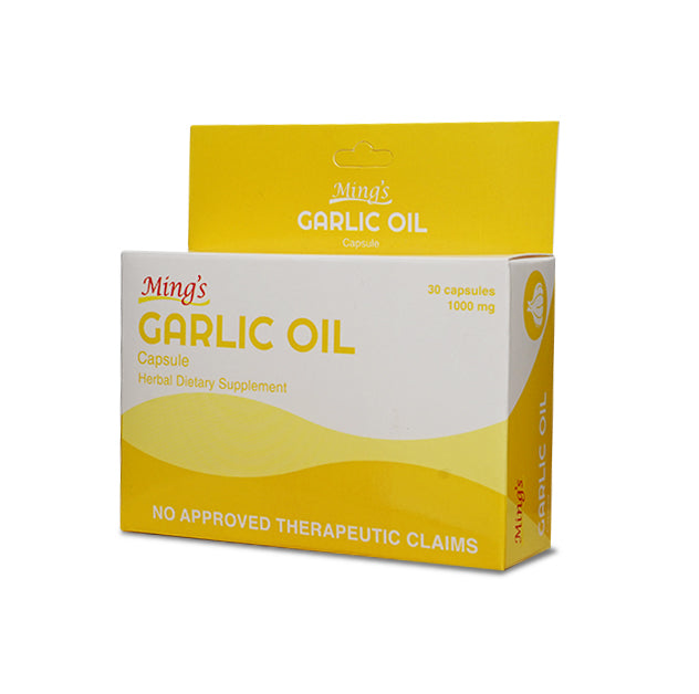 Ming’s Garlic Oil Softgel Capsule 1000mg SR FOODS PHILS