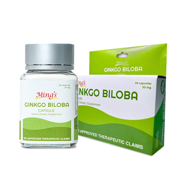 Ming’s Ginkgo Biloba Softgel Capsule 30mg